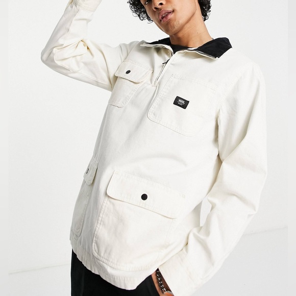 VANS Men’s Off-White Drill Chore Anorak Size M - Picture 6 of 16